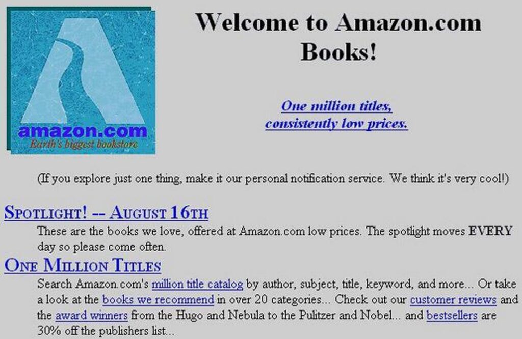 Amazon en 1995