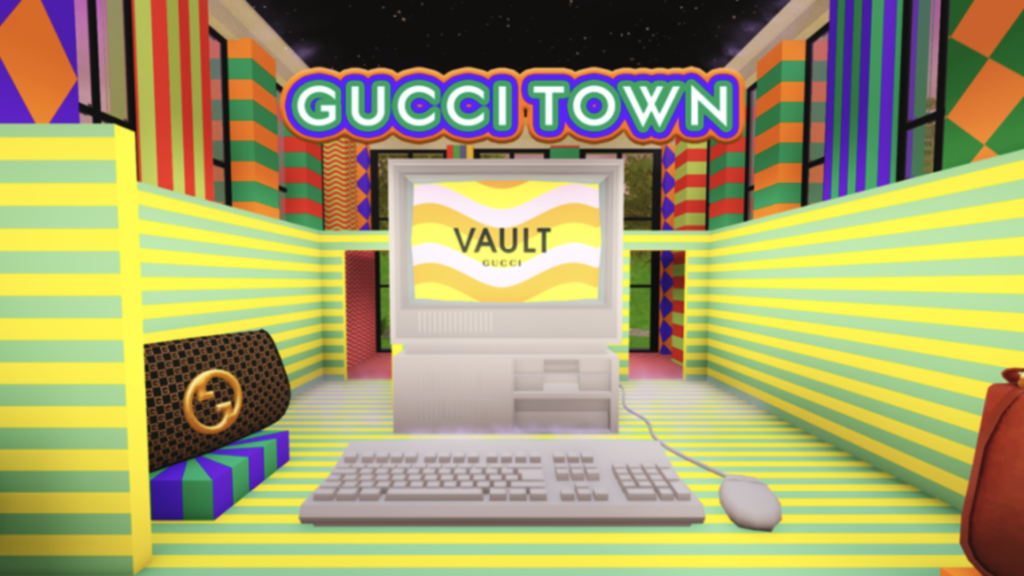 Gucci Town Vault en el Metaverso de Roblox BioRetail Lugares que visitar en el metaverso